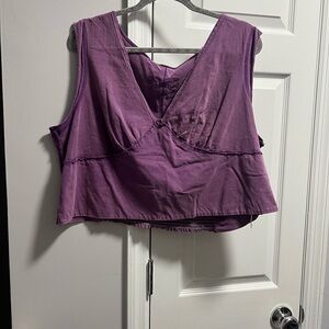 SHEIN Purple Crop Top